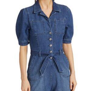 PAIGE Women's Mayslie Romper, Starlight Blue, 10, NWT
